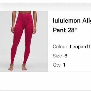 lululemon Align™ High-Rise
Pant 28"